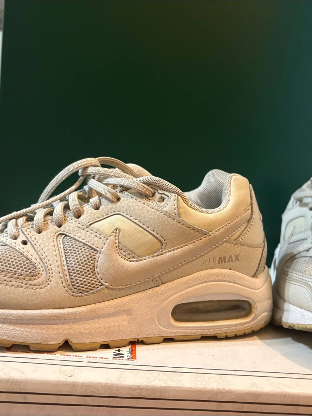 Nike Air Max Beige/Tan Athletic Sneakers